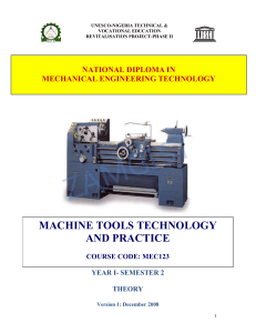 MACHINE TOOLS TECHNOLOGY AND PRACTICE - Unesco-Nigeria TVE ( Zamgist ) (1)