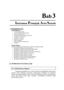 PENGUKURAN LISTRIK Bab 3 Instrumen Penunjuk Arus Searah