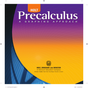 Holt PreCalculus Student Edition (1)