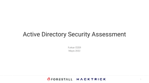 Hacktrick - Active Directory Security Assessment