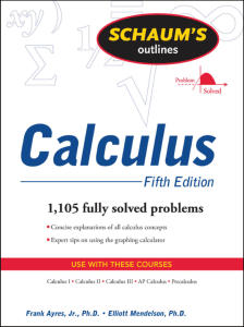 Schaums Outline of Calculus Fifth Edition