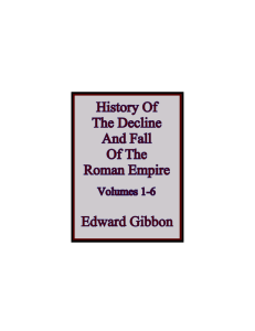 The History of the Decline and Fall of the Roman Empire  (Vol.1 - 6) (Edward Gibbon) (z-lib.org)
