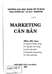 Ebook Marketing căn bản - ĐH Kinh tế TP. HCM 351734