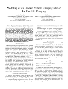 EV Charging Station Modeling for Fast DC Charging