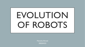 Evolution of Robots