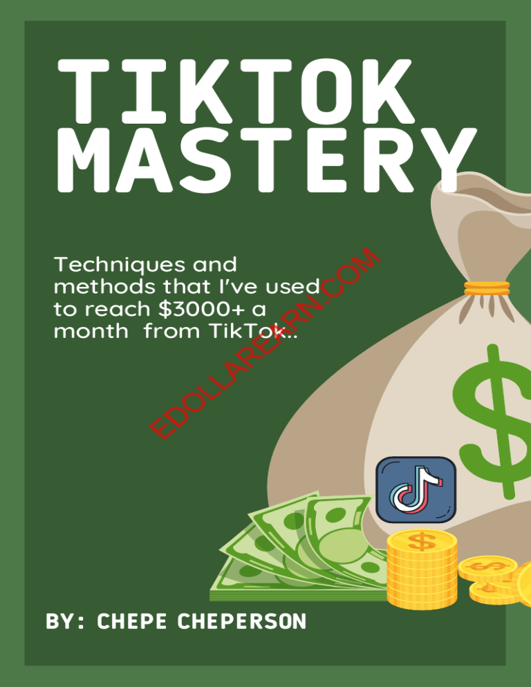 TIKTOK MASTERY   MAKE 3000+ PER MONTH WITH TIKTOK + AFFILIATE MARKETING