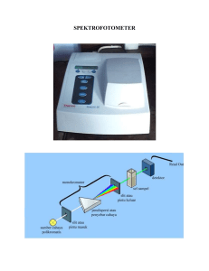 Prinsip kerja spektrofotometer UV