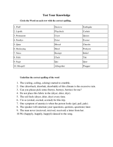 Spelling-Worksheet