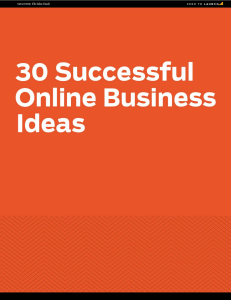 30 Successful Online Business Ideas