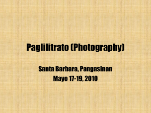 Paglilitrato (Photography) ppt