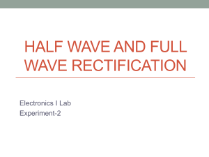 Exp-2 Half wave and Full Wave Rectification