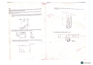 Fluid Mechanics Problems: Hydrostatic Forces & Pressure