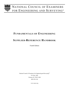 Fundamentals Of Engineering