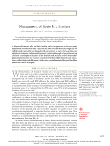 management of acute hip fracture