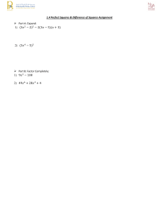 1.4 perfect squares assignment