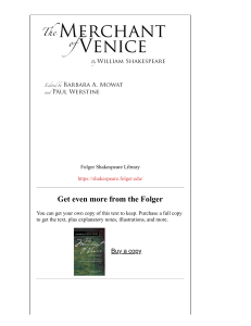 ebook The Merchant of Venice by William Shakespeare