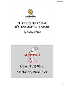Chapter 1 - Machinery Principles