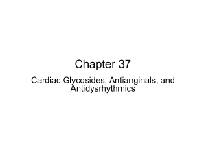 Chapter 37.Cardiac Glycosides, Antianginals, and Antidysrhythmics