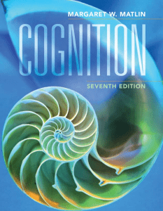 Cognition book by MATLIN