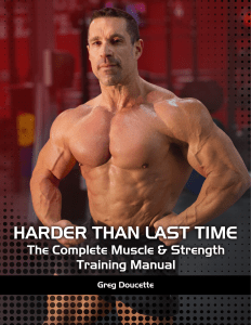 Harder Than Last Time The Complete Muscle Strength Training Manual