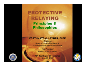 Protective Relaying Principles & Philosophies