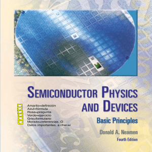 Semiconductor Physics & Devices Textbook
