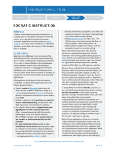 Socratic Instruction