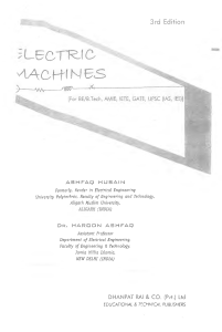Electric Machines (Ashfaq Husain) 