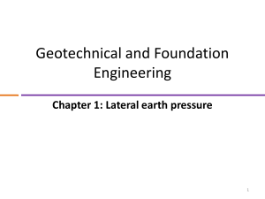 CE325 - 01 Lateral earth pressure