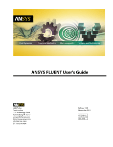 ANSYS FLUENT 14 User's Guide