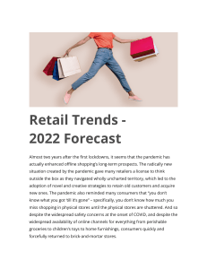 Retail Trends - 2022 Forecast