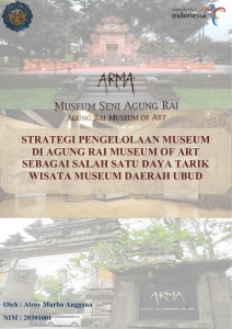 STRATEGI PENGELOLAAN MUSEUM ARMA SEBAGAI SALAH SATU DAYA TARIK WISATA UBUD BALI