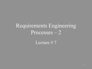 Requirement Engineering Process