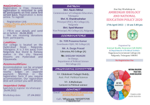 NGC Workshop on Ambedkar Ideology and NEP 2022