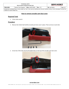 TENO-0364 How to remove encoder port dust cover