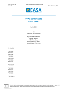 EASA TCDS IM E 090 PW1500G Issue8 20210224