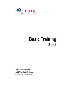 Tekla Structures v20 Basic Training Manual Steel