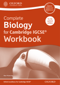 Biology Cambridge IGCSE