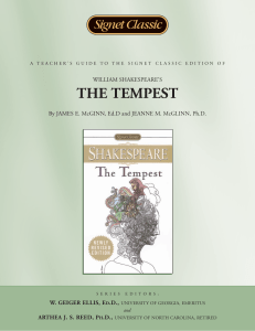 The Tempest notes