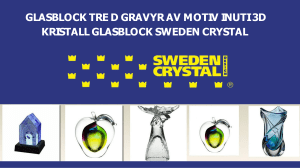 Glasblock tre d gravyr av motiv inuti 3d kristall glasblock sweden crystal 