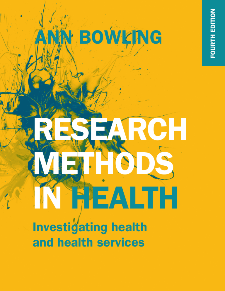health research methods book