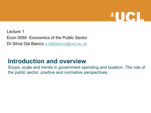 Economics of Public Sector