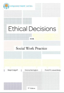 Ethical Decisions for Social Work Practice - 9th Edition