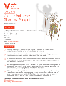 Balinese Shadow Puppet Activity-and-Templates