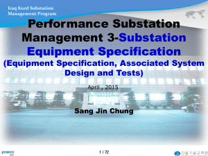 Substation Equipment Specification