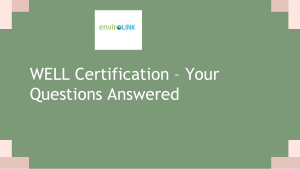 WELL Certification – Your Questions Answered