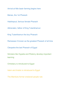 G6 Ancient Egypt timeline events for Histogram
