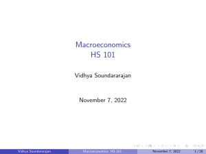Macro economics Topic 9