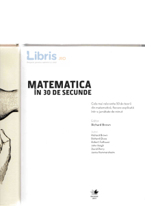 Matematica in 30 de secunde - Richard Brown, Richard Elwes, Robert Fathauer