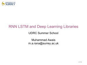 UDRC RNN LSTM LibrariesTutorial